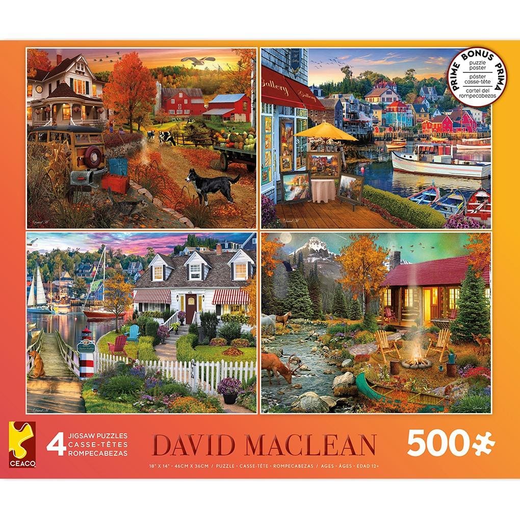David Maclean: 4 in 1 Jigsaw Puzzles