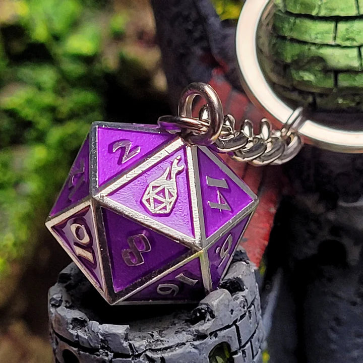 Fob of Fate - Guardian Silver with Purple Enamel