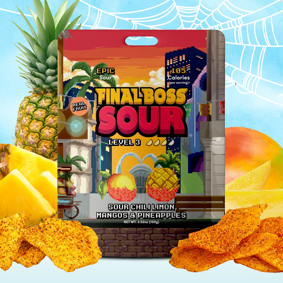 Final Boss Sour: Chili Limón Mangos & Pineapples
