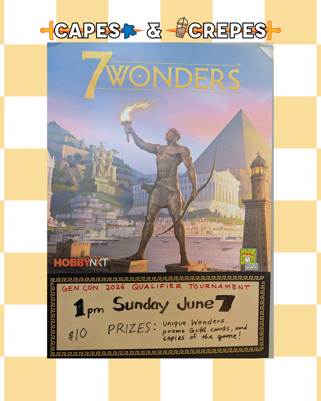 7 Wonders Tournament June 7th