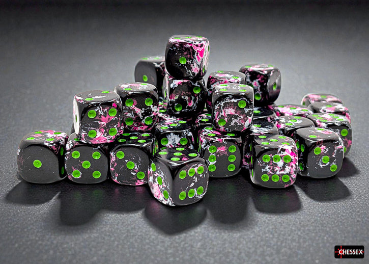 Chessex: 36pc 12mm d6 Dice Block - Brush Paintball