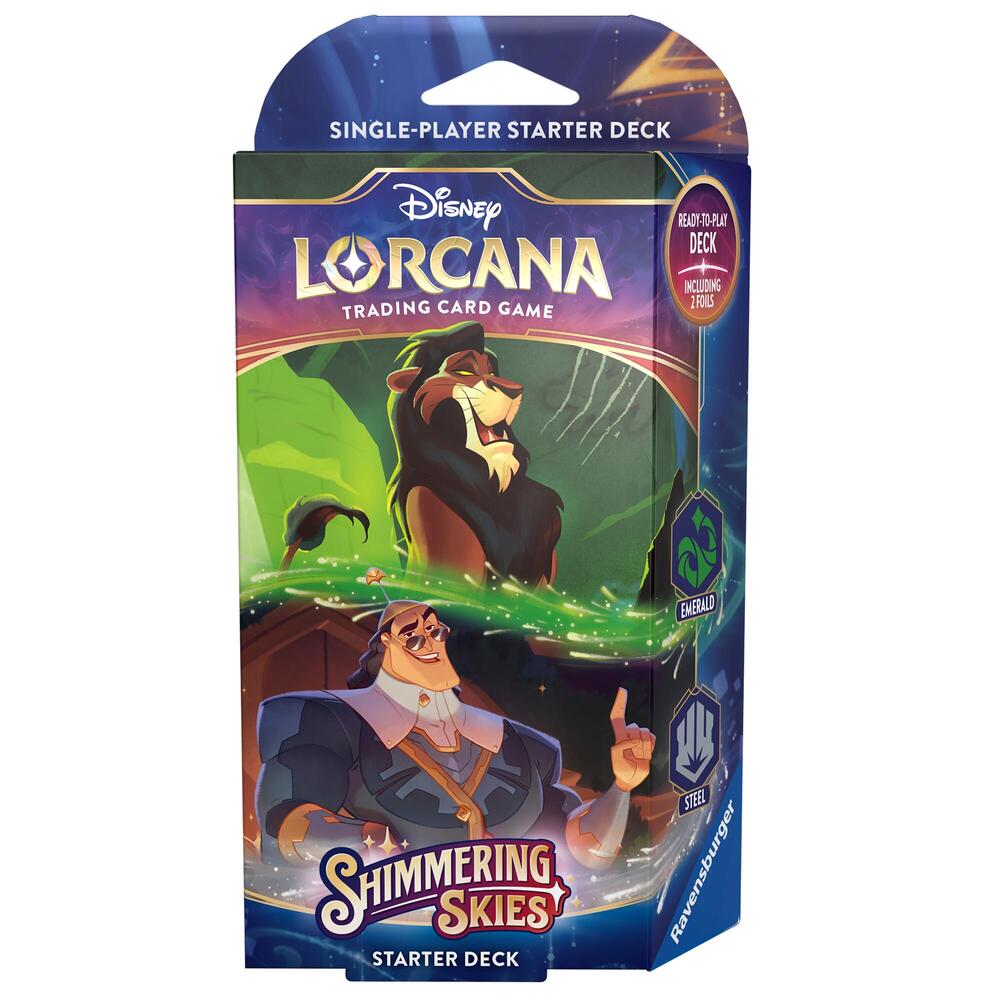 Disney Lorcana TCG: Shimmering Skies - Emerald Steel Starter Deck