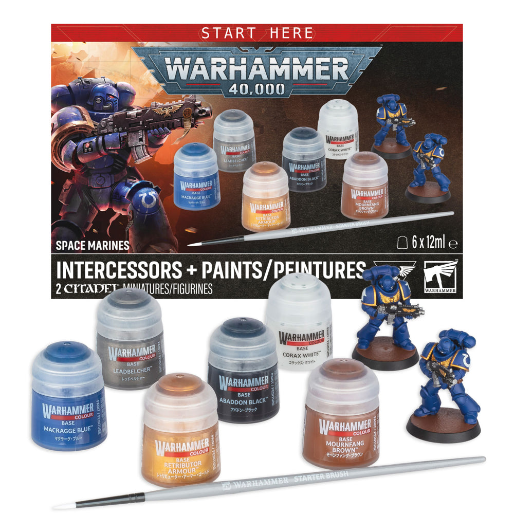 Warhammer 40K: Paints + Intercessors