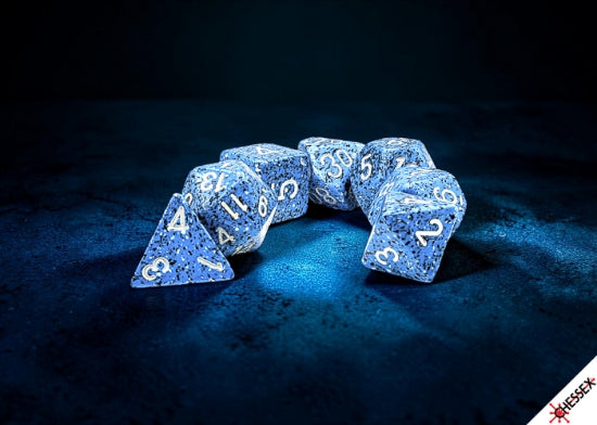 Chessex: 7pc Polyhedral Dice Set - Speckled Ocean Stone