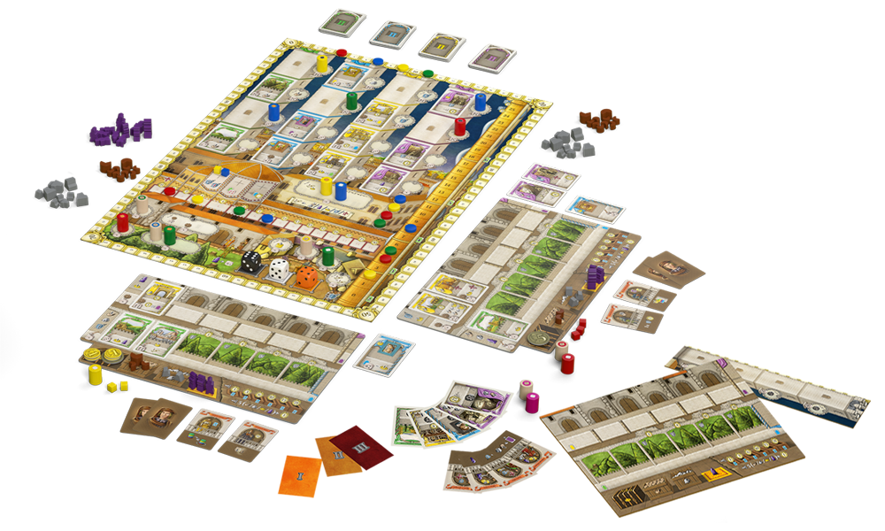 Lorenzo il Magnifico is a complex and strategic game with no luck dependence. Players will place their Family Members in different areas of the city to perform actions, but these Family Members are never the same as they change value every round. They wil