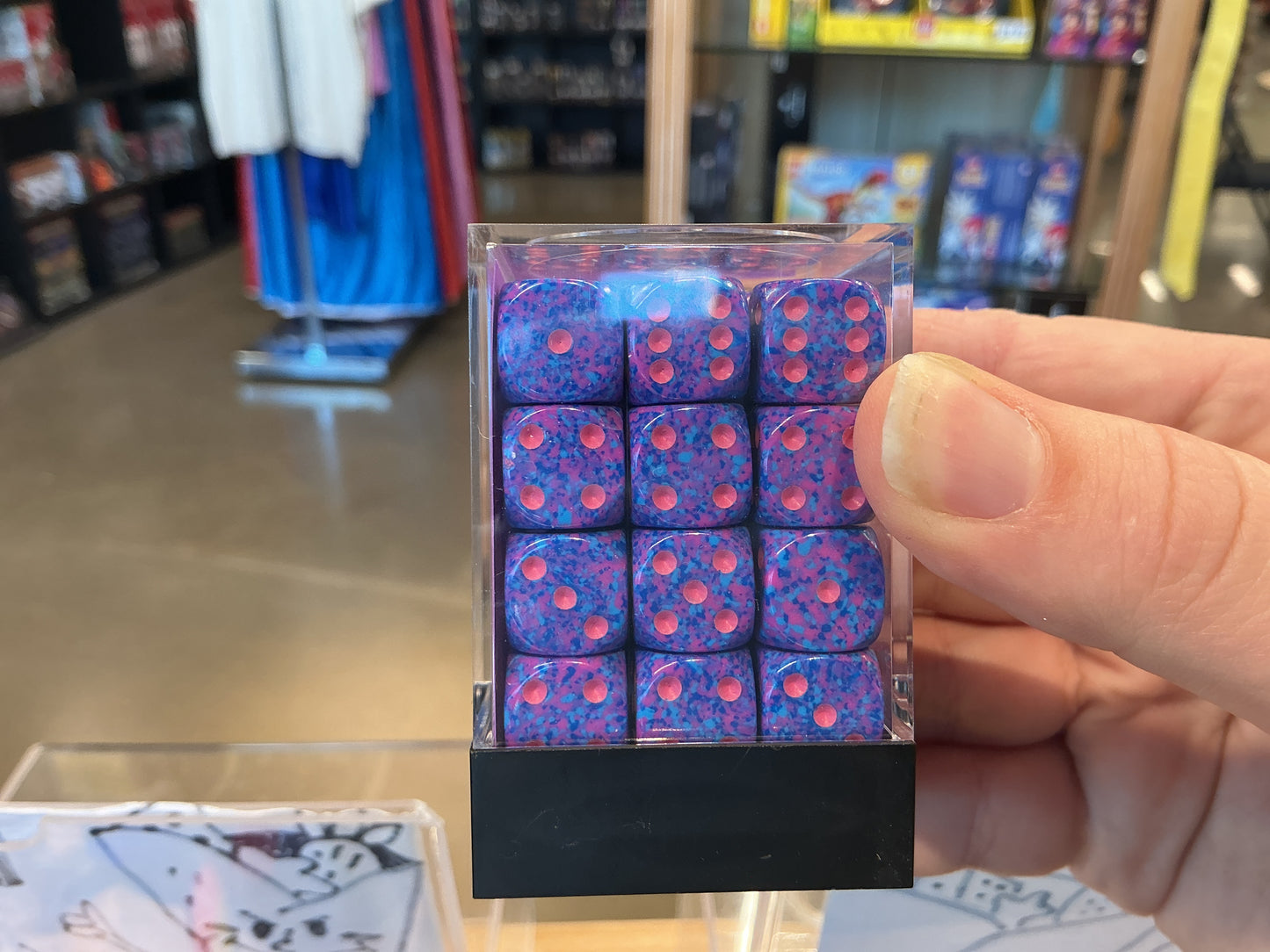 Chessex speckled d6 36pc purple passion