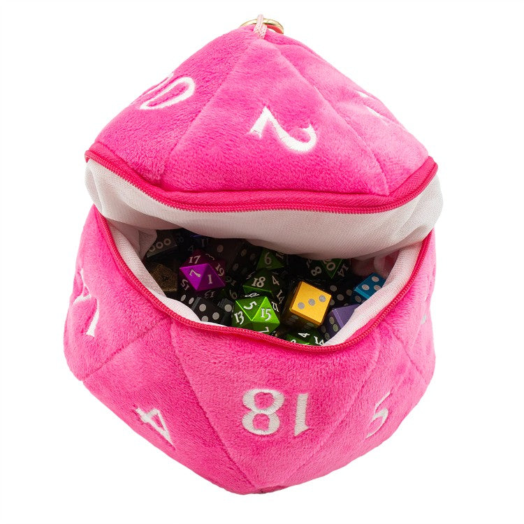 D20 Plush Bag - Hot Pink
