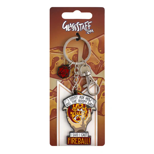 "I Cast Fireball" Keychain