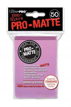 Ultrapro: Matte Standard Card Sleeves 50ct - Pink