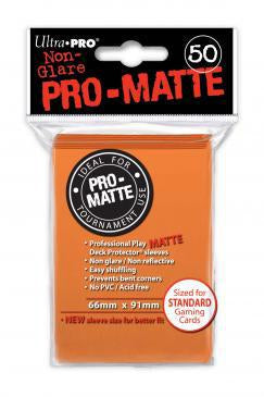 Ultrapro: Matte Standard Card Sleeves 50ct - Orange