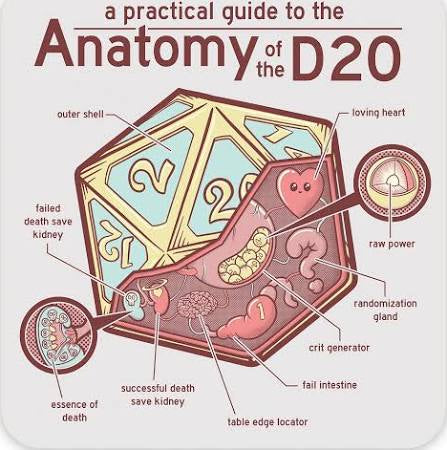 “Anatomy of the D20” Vinyl Sticker