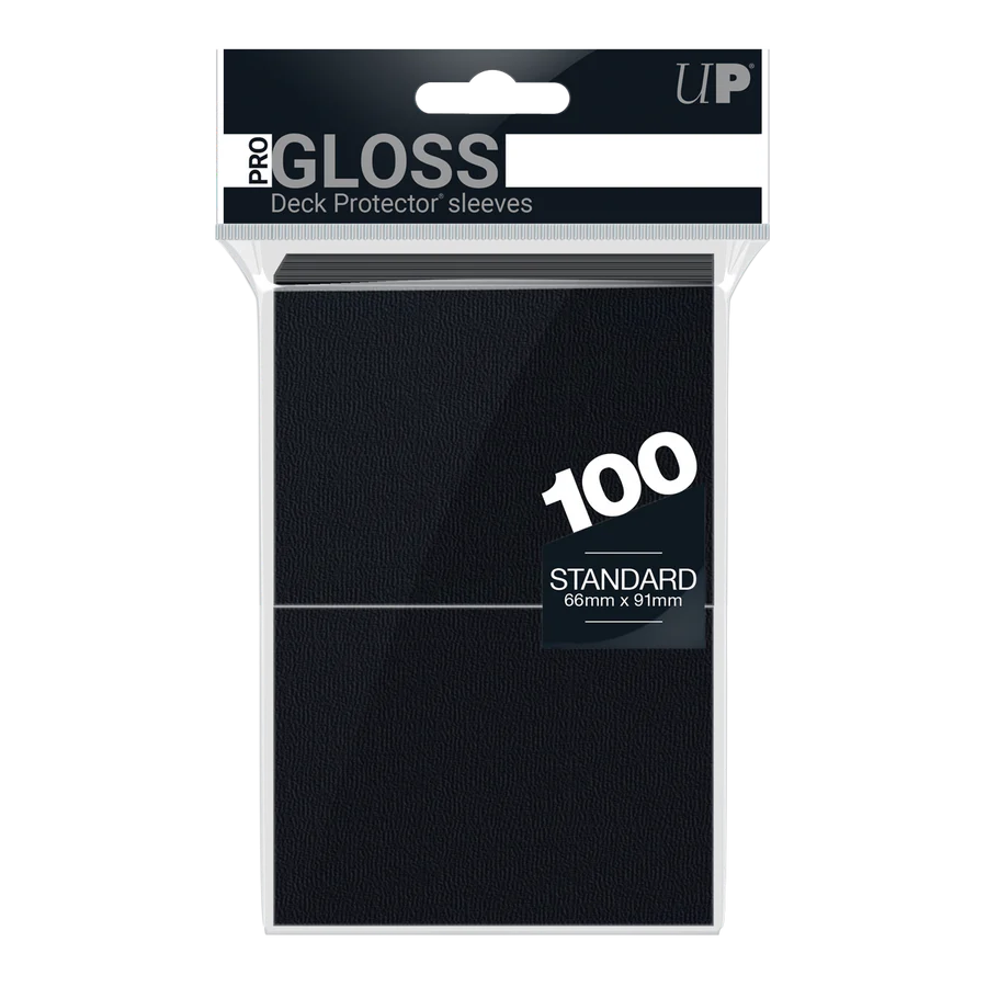 PRO-Gloss Standard Deck Protector Sleeves (100 ct) Black