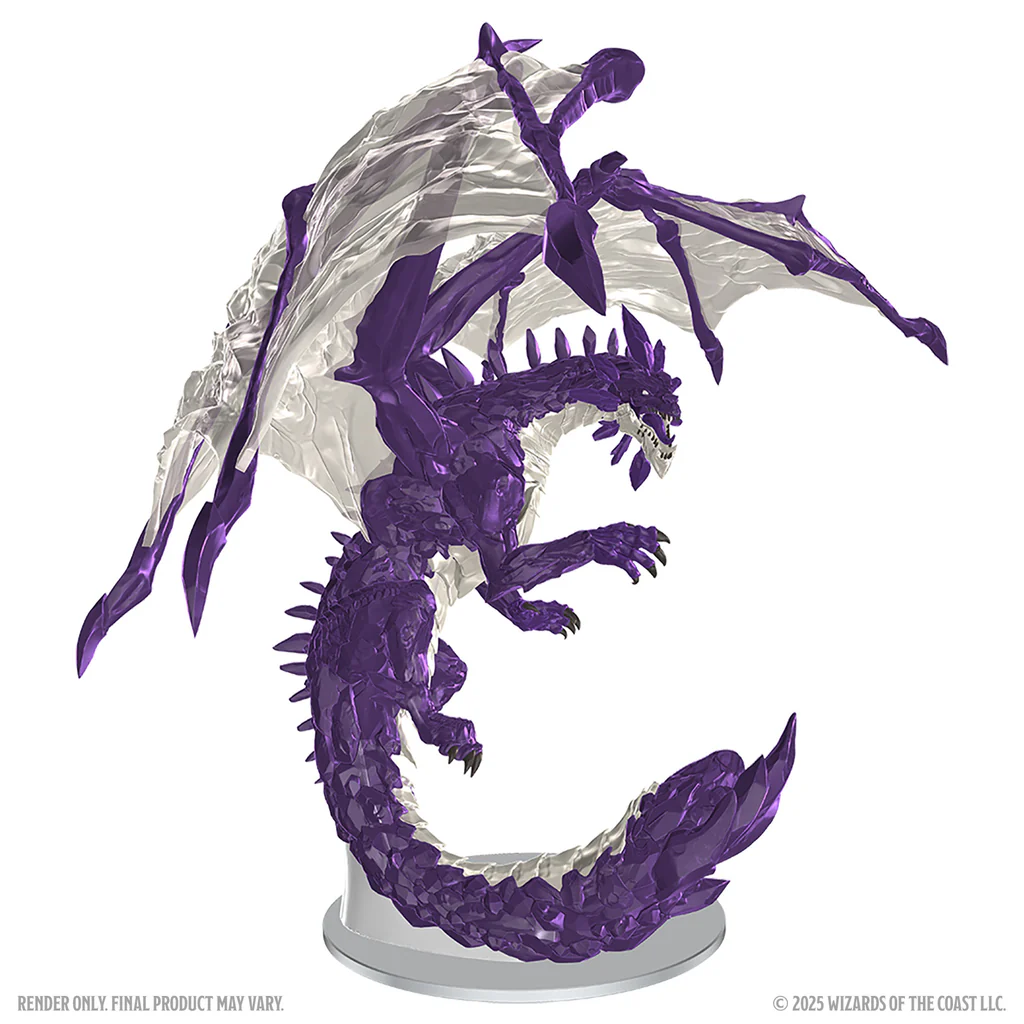 Dungeons and Dragons: Icons of the Realms - Adult Amethyst Dragon
