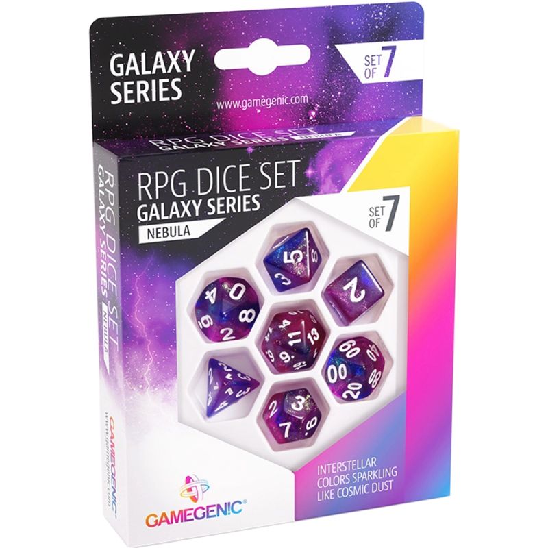 Gamegenic RPG Dice Set: Galaxy Series - Nebula
