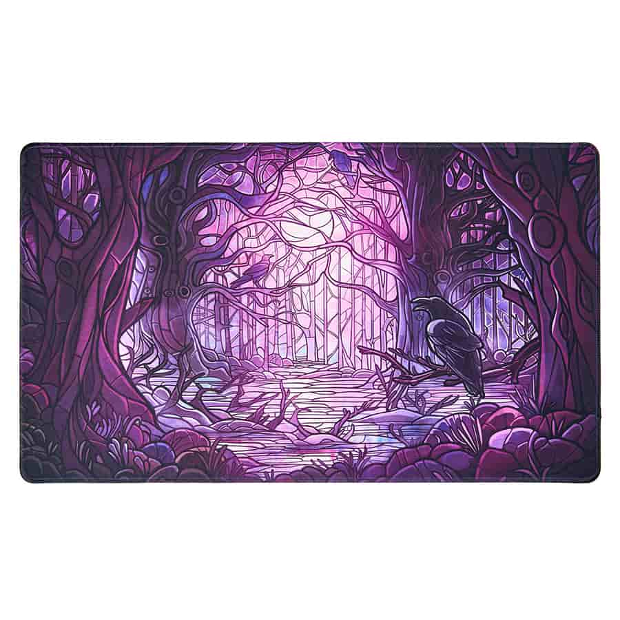 Arcane Fortress Stained Glass Playmat: Decaying Swamp