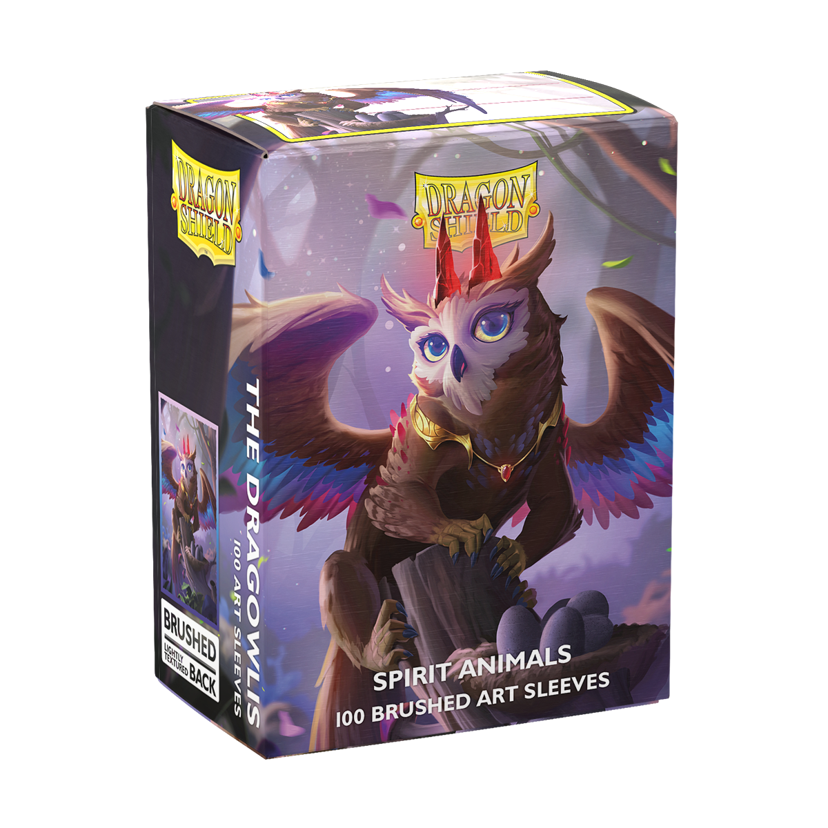 Dragonshield 100ct Brushed Art Sleeves - The Dragowlis