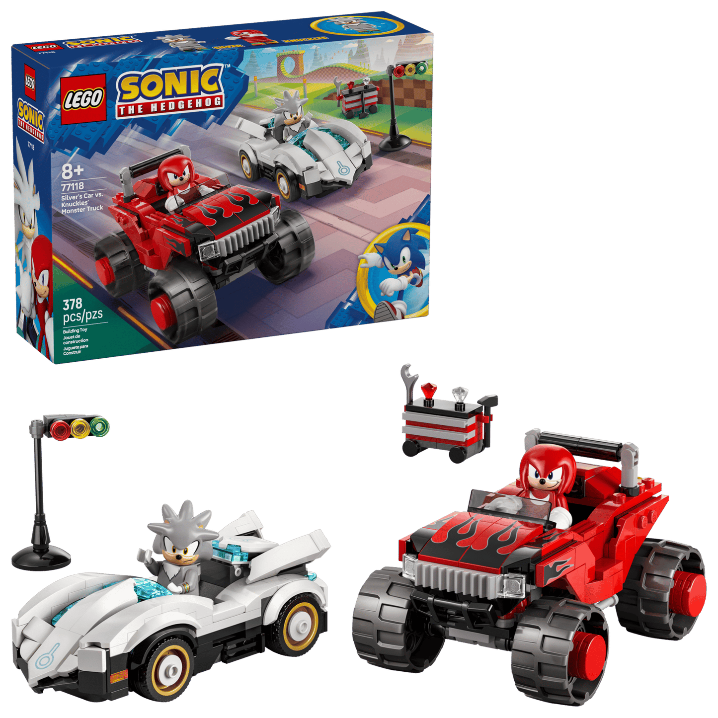 LEGO: Silver's Car vs. Knuckles' Monster Truck