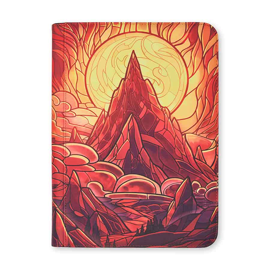 Arcane Fortress: 9-Pocket Binder - Stained Glass Burning Mountain