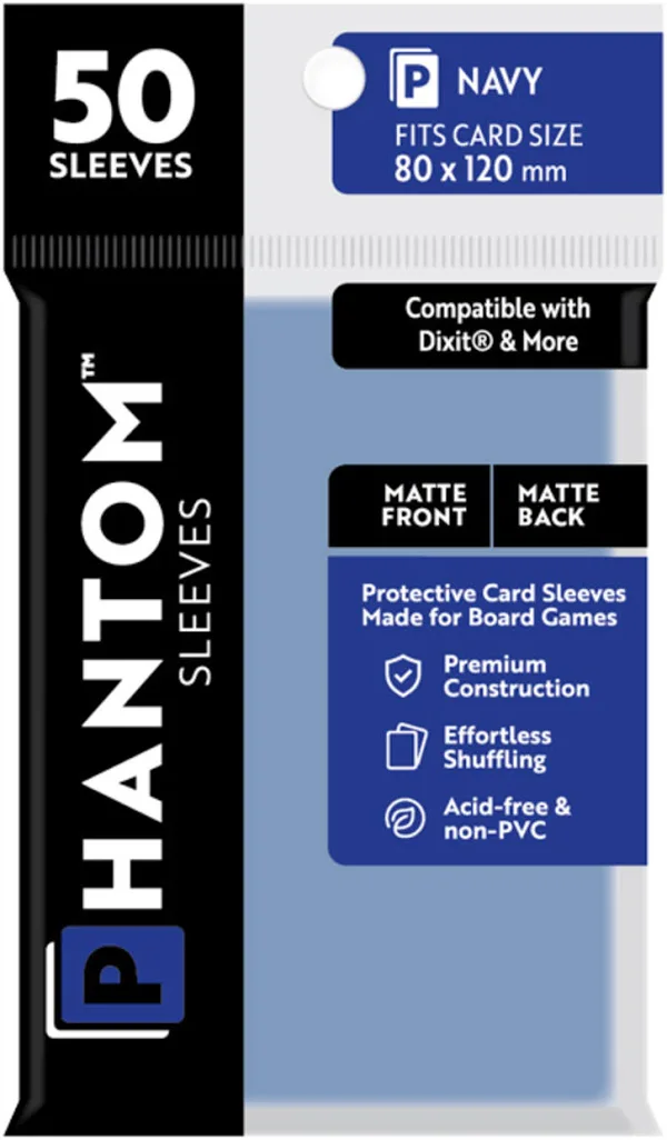 Phantom Sleeves: 50ct Sleeves - Navy