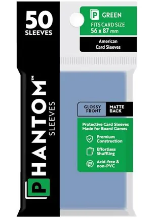 Phantom Sleeves: 50ct Sleeves - Green