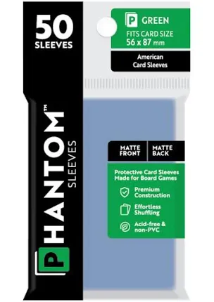 Phantom Sleeves: 50ct Sleeves - Green