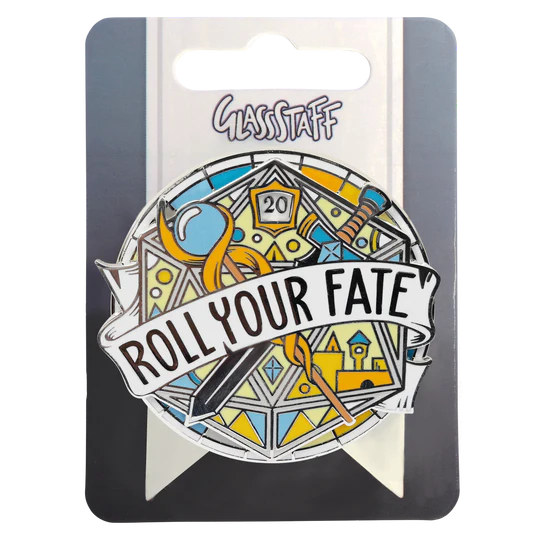 "Roll Your Fate" Spinning Enamel Pin