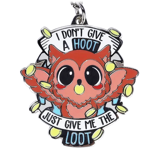 "I Don't Give A Hoot" Keychain