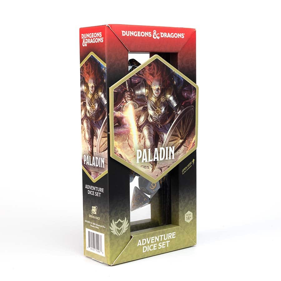 Dungeons and Dragons: Adventure Dice - Paladin White/Grey