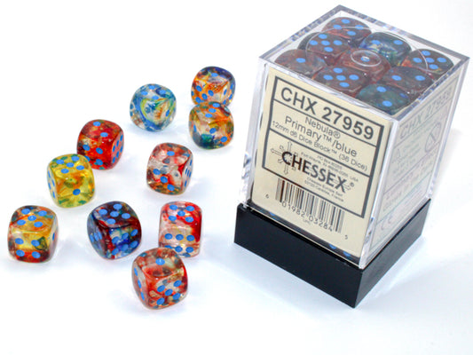 Chessex: 12mm - Primary/Blue