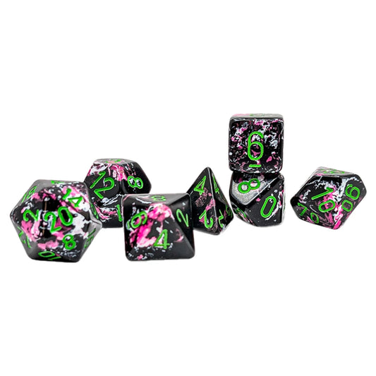 Chessex: 7pc Polyhedral Dice Set - Brush Paintball