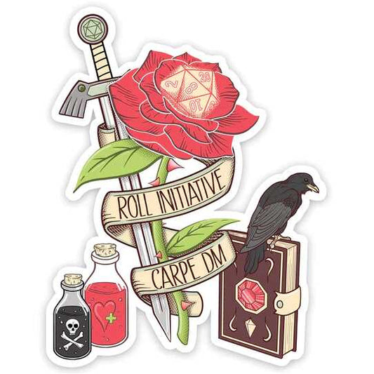 “Roll Initiative Carpe DM” Vinyl Sticker