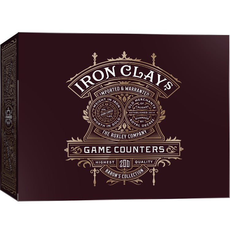 Iron Clays Game Counters: Printed Box With Chips (200)