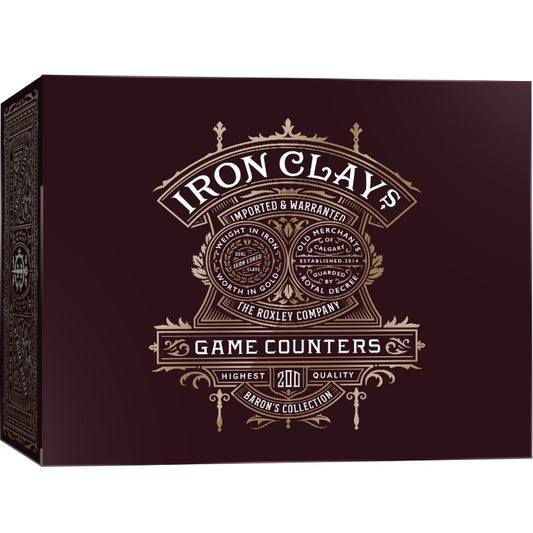 Iron Clays Game Counters: Printed Box With Chips (200)