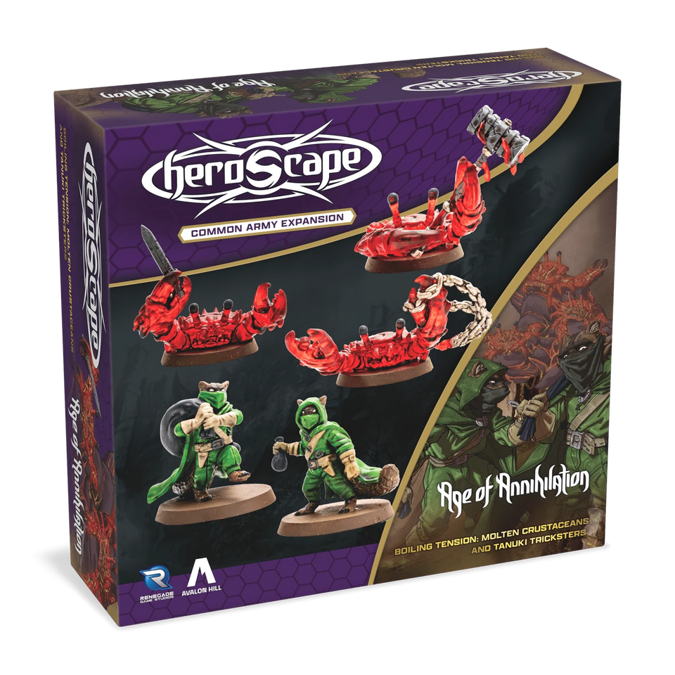 Heroscape: Age of Annihilation - Boiling Tension: Molten Crustaceans and Tanuki Tricksters