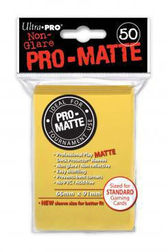 Ultrapro: Matte Standard Card Sleeves 50ct - Yellow