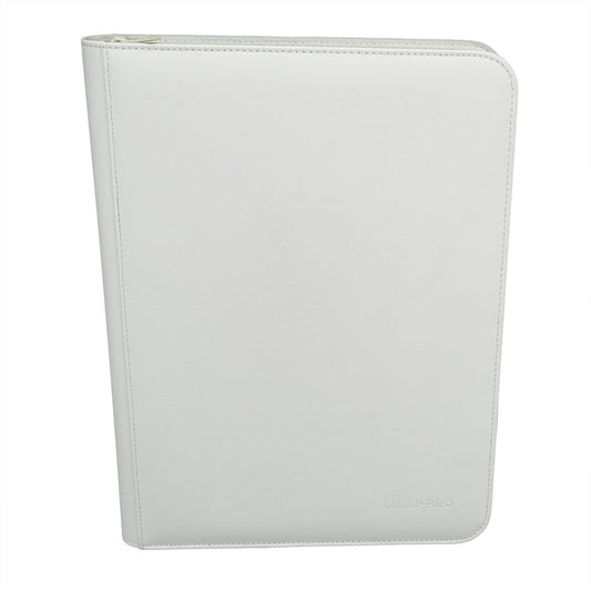 Ultrapro Vivid: 9-Pocket Zippered Pro Binder - White