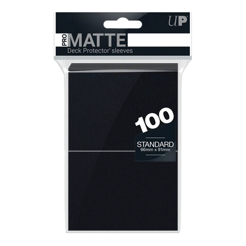Ultrapro: Matte Standard Card Sleeves 100ct - Black