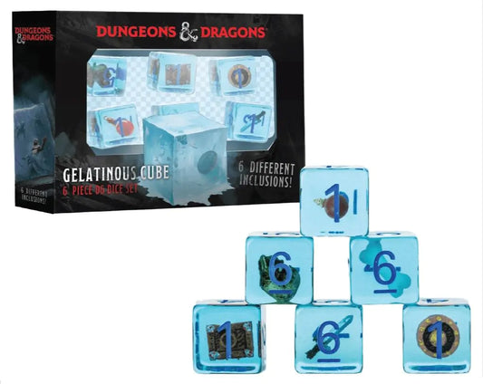 D&D Gelatinous Cube - D6 Inclusion Dice Set