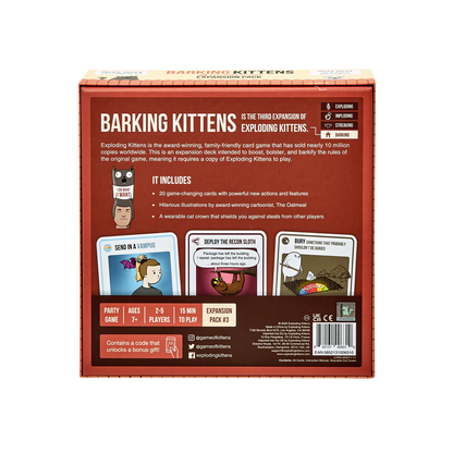 Exploding Kittens - Barking Kittens Expansion