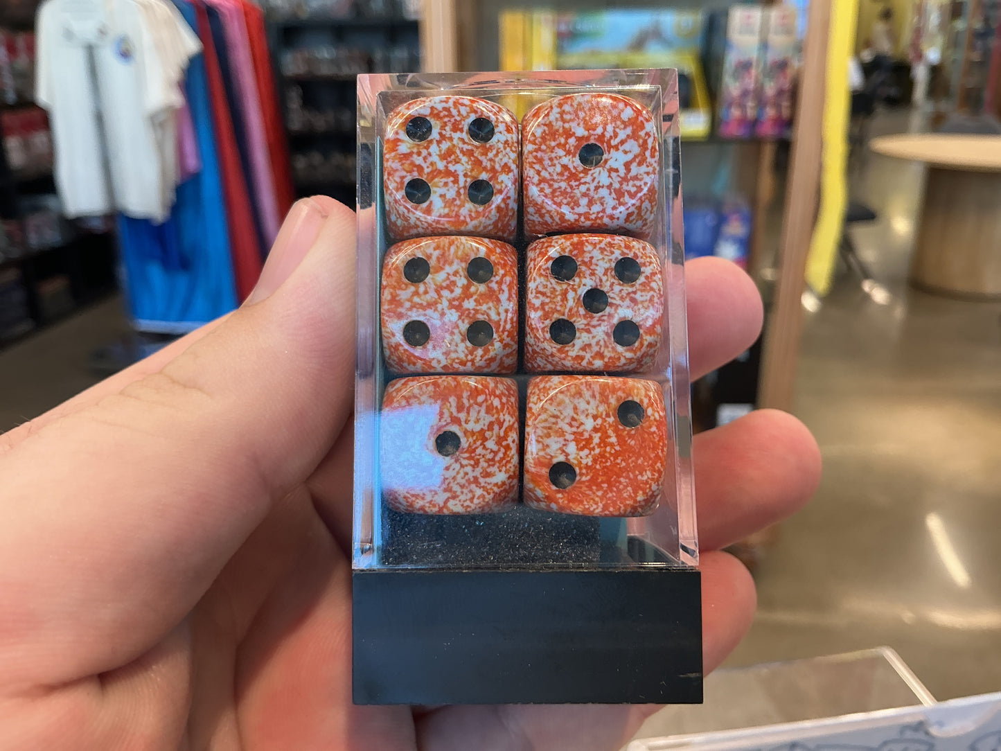 Chessex speckled d6 rust