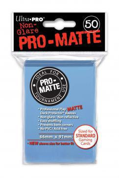 Ultrapro: Matte Standard Card Sleeves 50ct - Light Blue