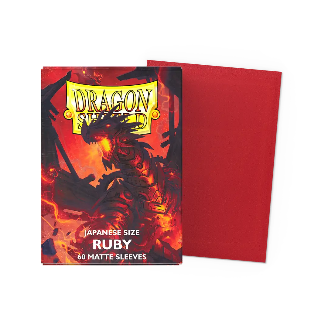 Dragon Shield: Japanese Size - Ruby Sleeves (60ct)