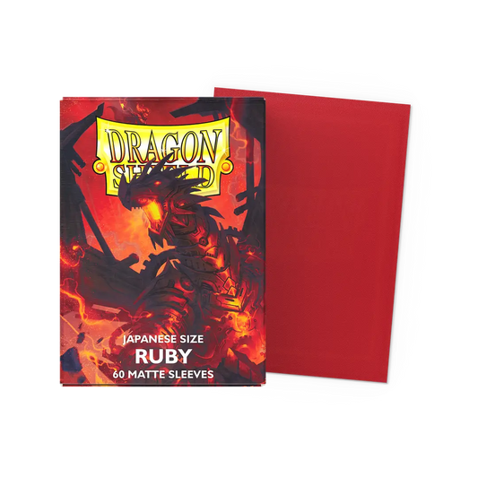 Dragon Shield: Japanese Size - Ruby Sleeves (60ct)