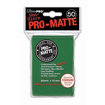 Ultrapro: Matte Standard Card Sleeves 50ct - Green