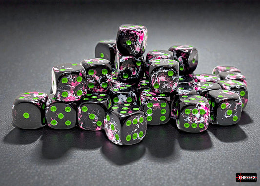 Chessex: 36pc 12mm d6 Dice Block - Brush Paintball