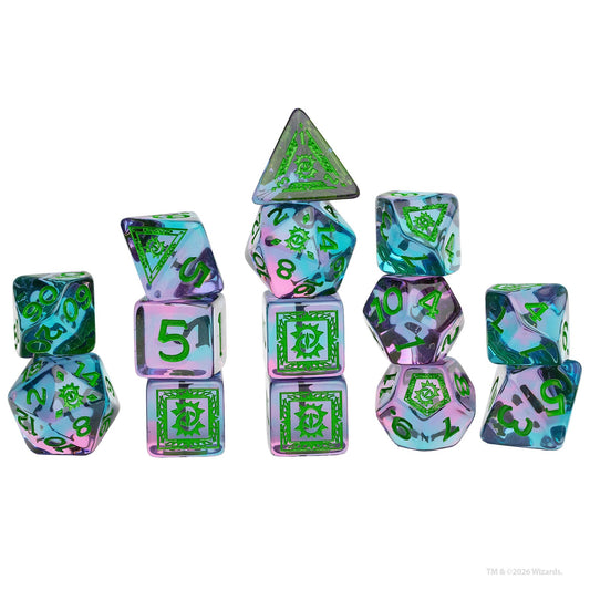 Dungeons and Dragons: Adventure Dice - Warlock: Purple, Green