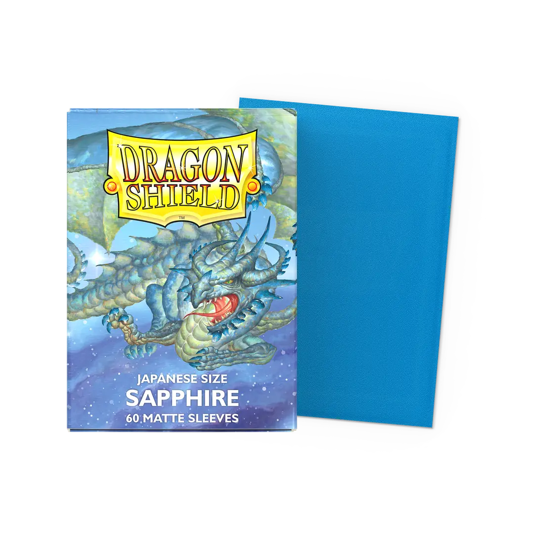 Dragon Shield: Japanese Size - Sapphire Sleeves (60ct)