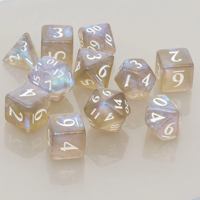 Ultrapro: Eclipse Dice - Set of 11 RPG Dice: Smoke Grey