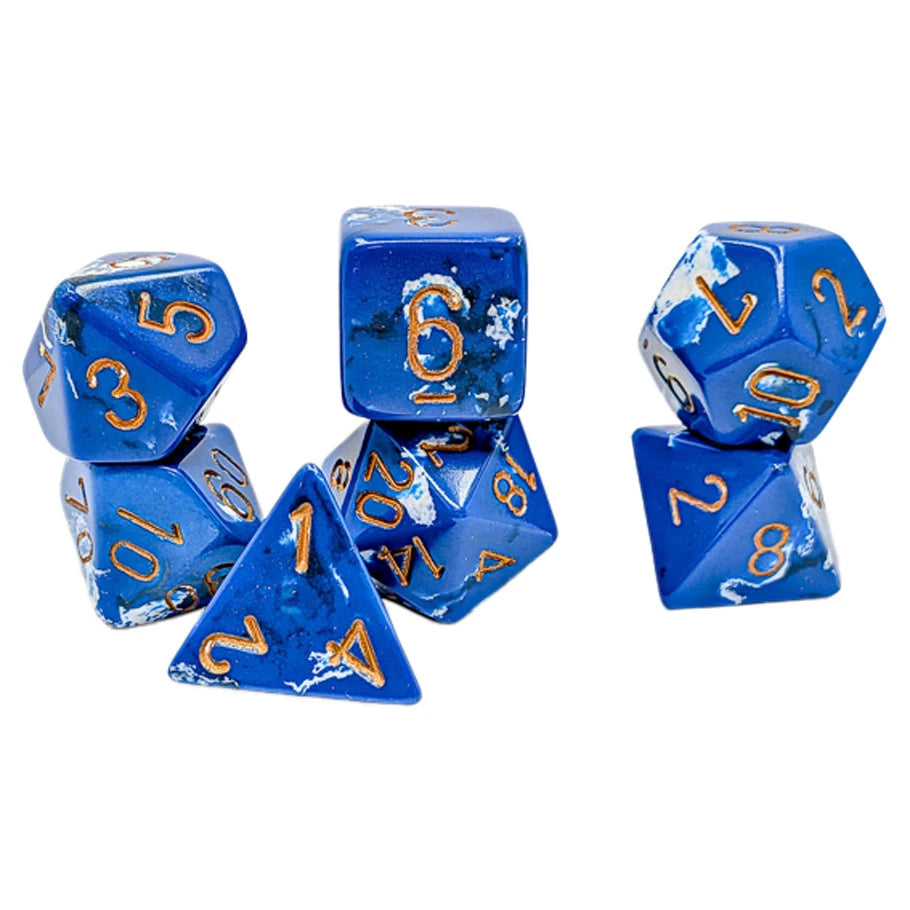 Chessex: 7pc Polyhedral Dice Set - Brush Wavebreak