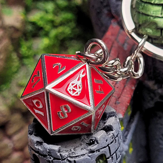 Fob of Fate - Guardian Silver with Red Enamel